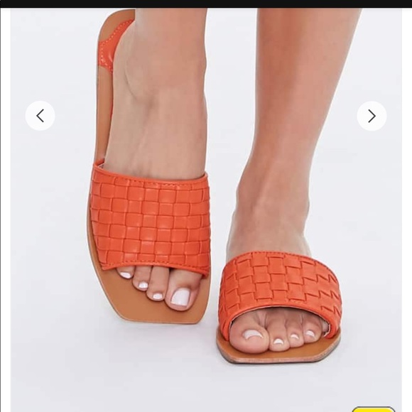 Forever 21 woven pattern square toe sandals - Picture 7 of 9